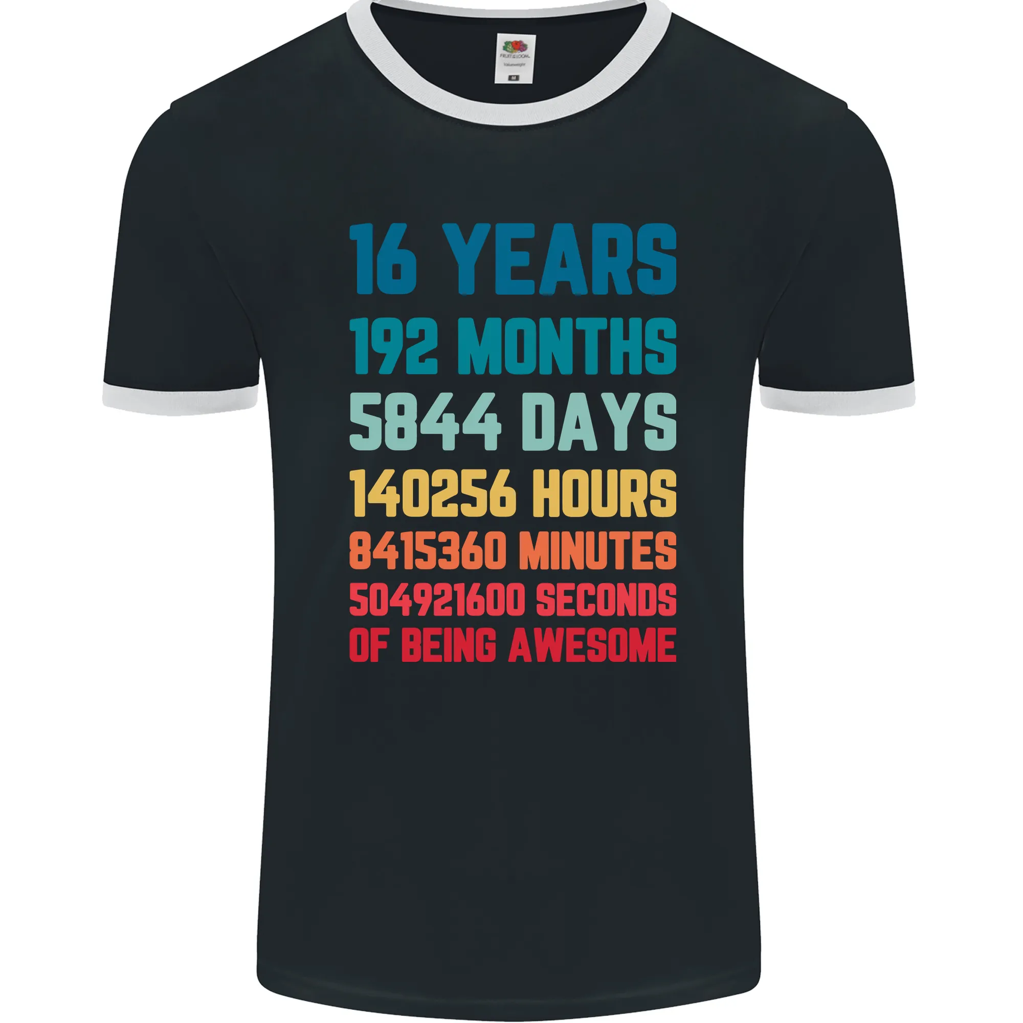 16th Birthday 16 Year Old Mens Ringer T-Shirt FotL