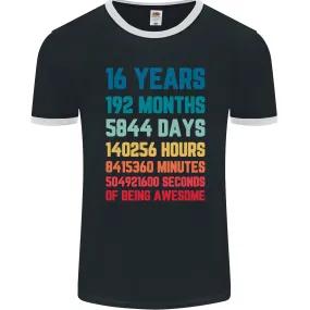 16th Birthday 16 Year Old Mens Ringer T-Shirt FotL