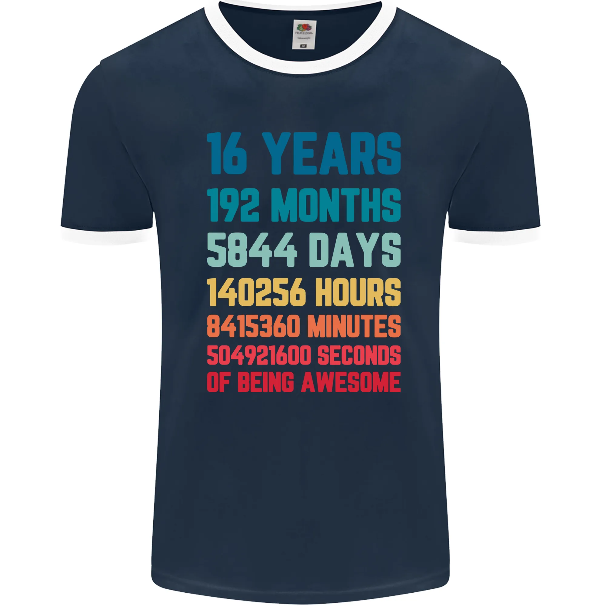 16th Birthday 16 Year Old Mens Ringer T-Shirt FotL