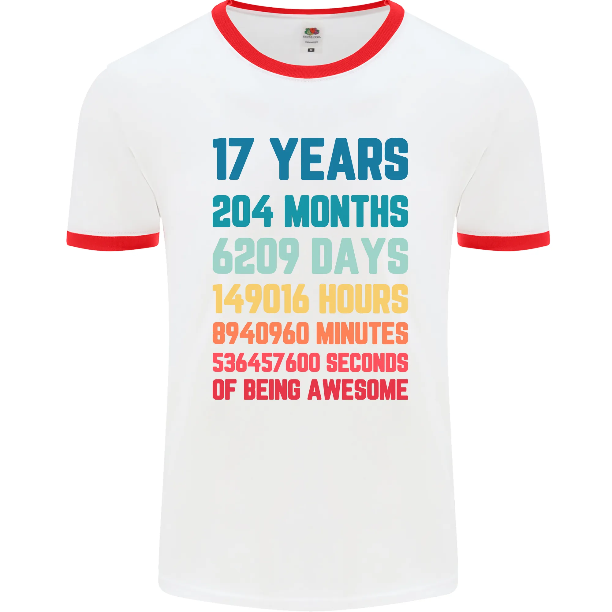 17th Birthday 17 Year Old Mens Ringer T-Shirt