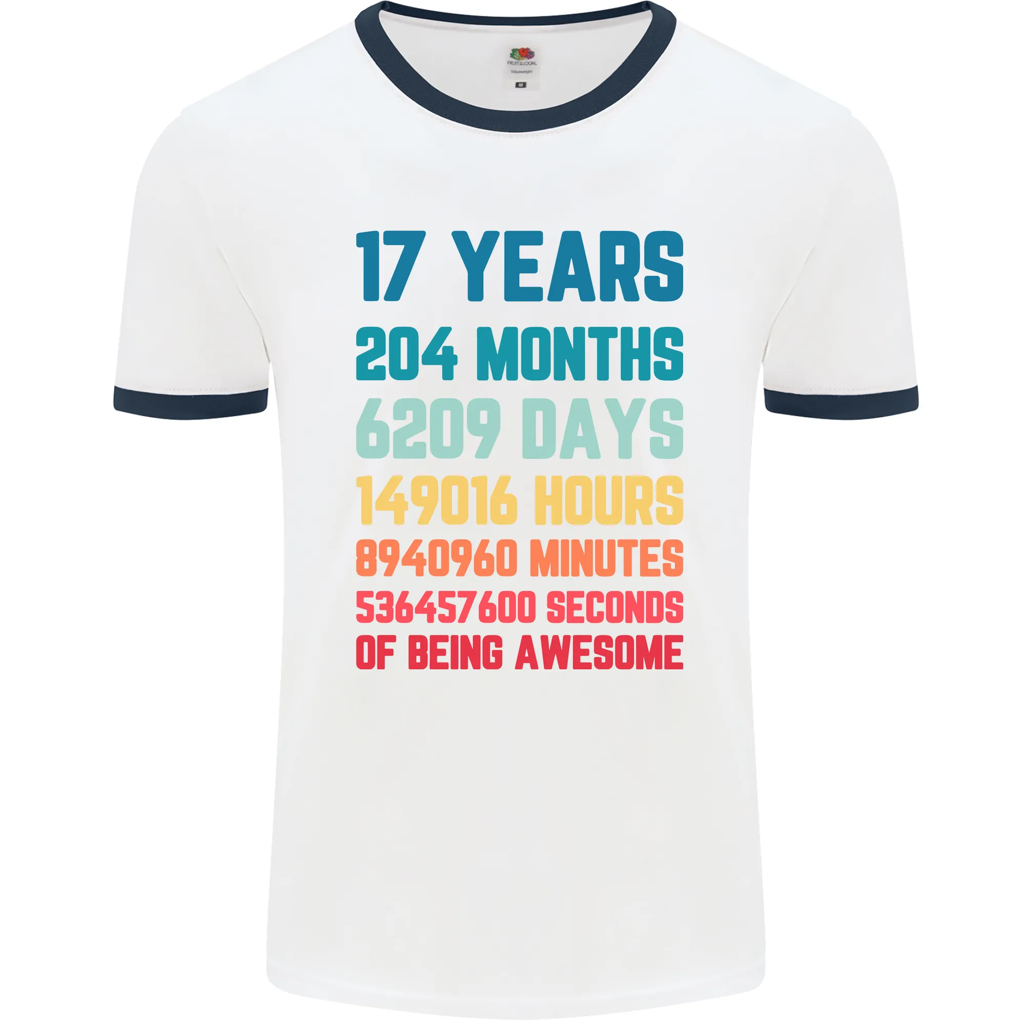 17th Birthday 17 Year Old Mens Ringer T-Shirt