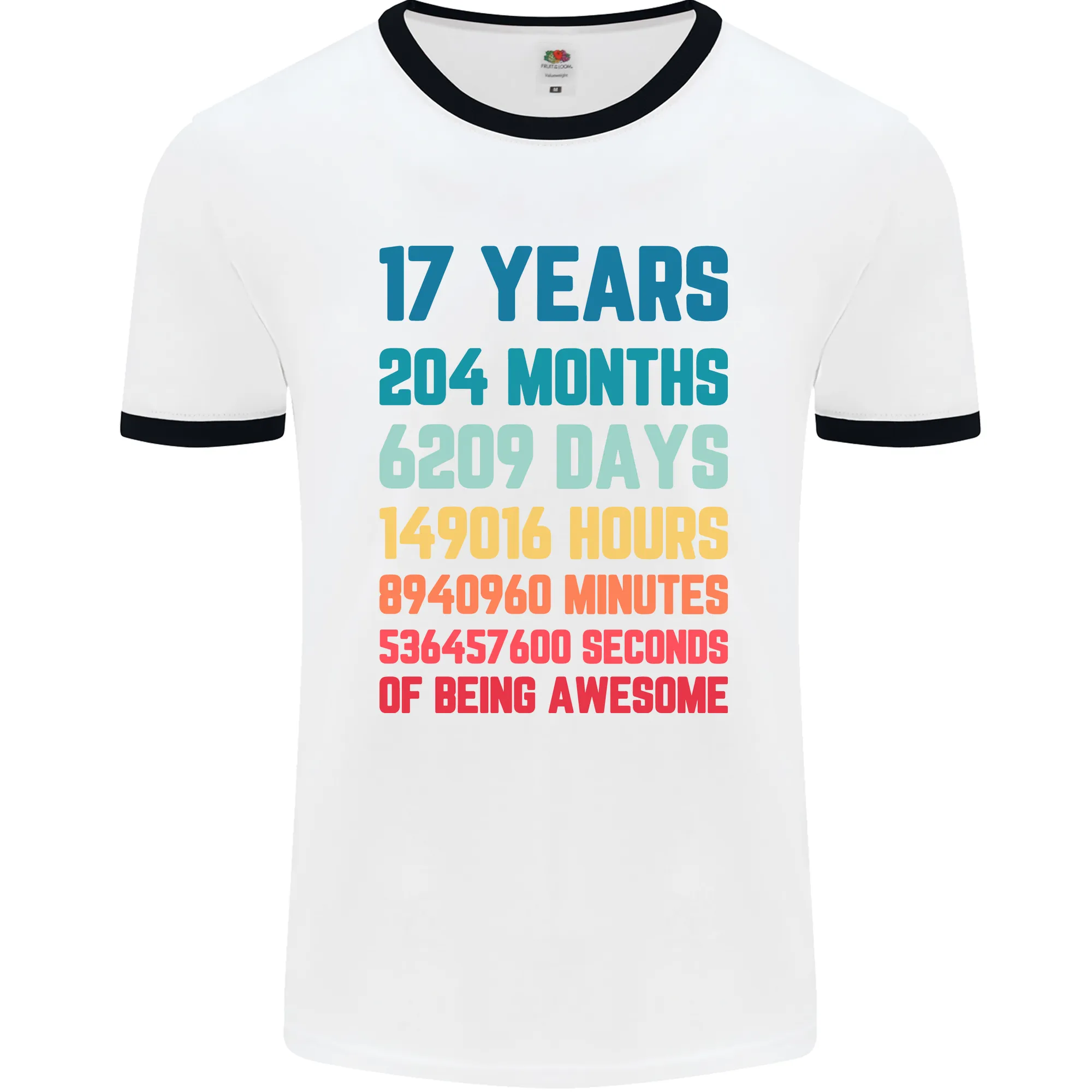 17th Birthday 17 Year Old Mens Ringer T-Shirt