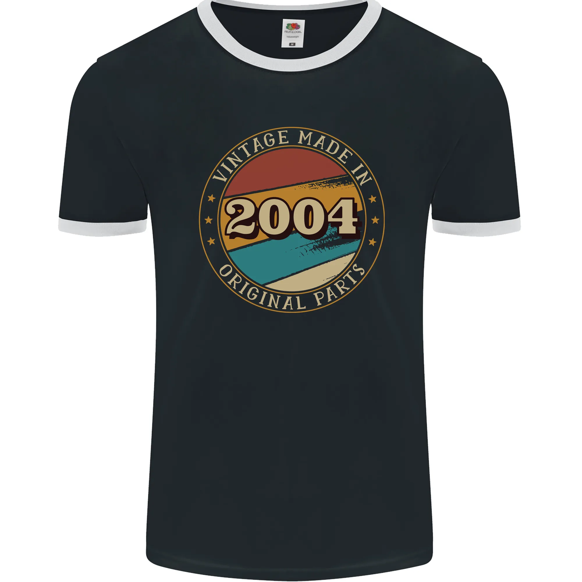 20th Birthday  Vintage Made In 2004 Mens Ringer T-Shirt FotL