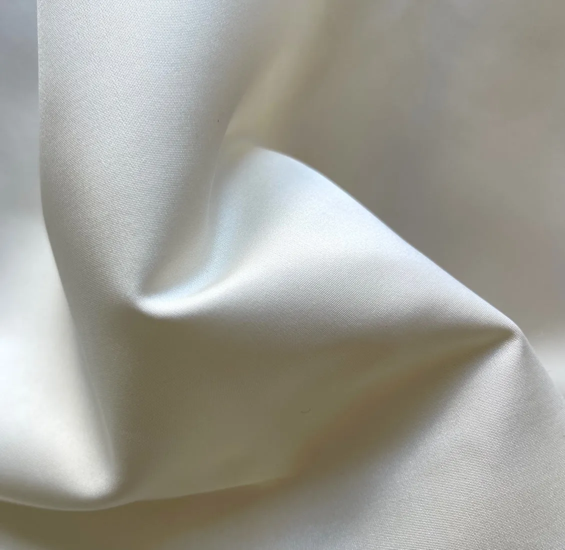 Alabaster Ivory Matte Silk Blend Duchess Satin (Made in Japan)