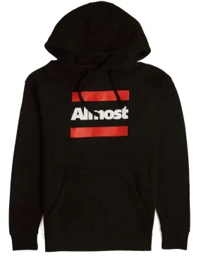 Almost Double Bar Hoodie, Black