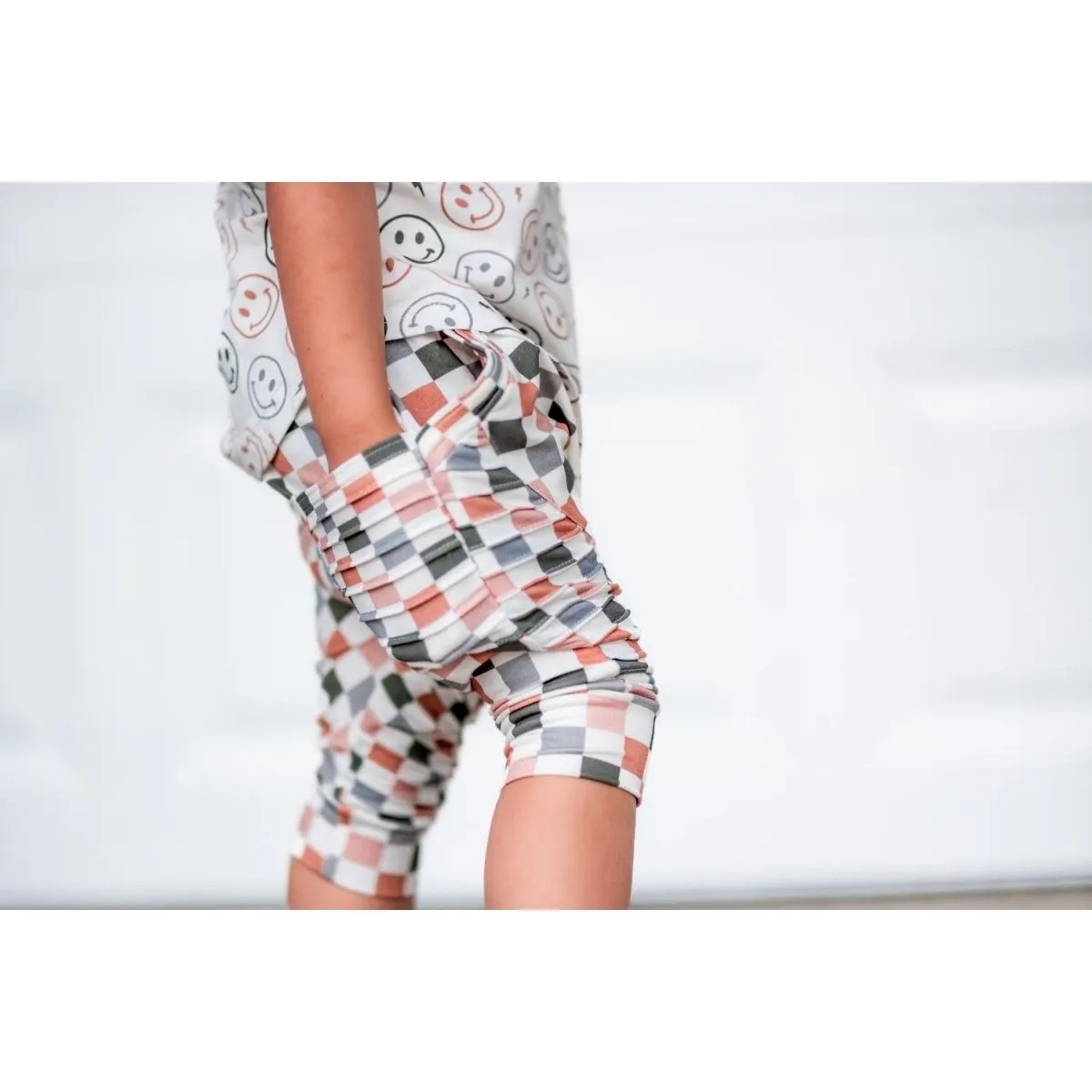 Biker Shorts- Checker