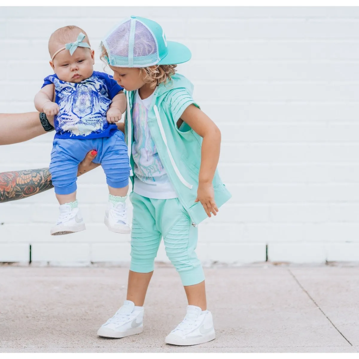 Biker Shorts- Pastel Mint