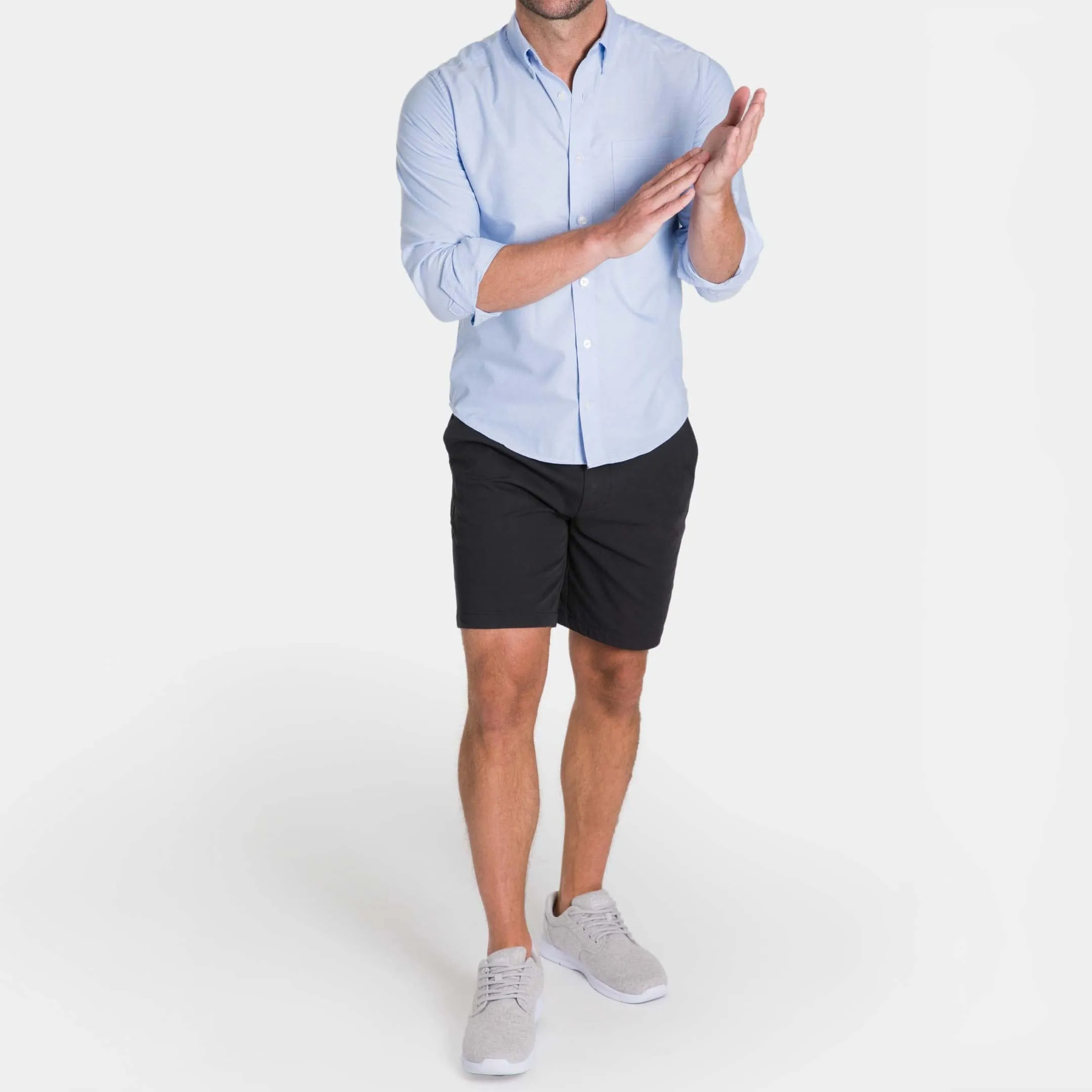 Black Transit Tech Chino Short