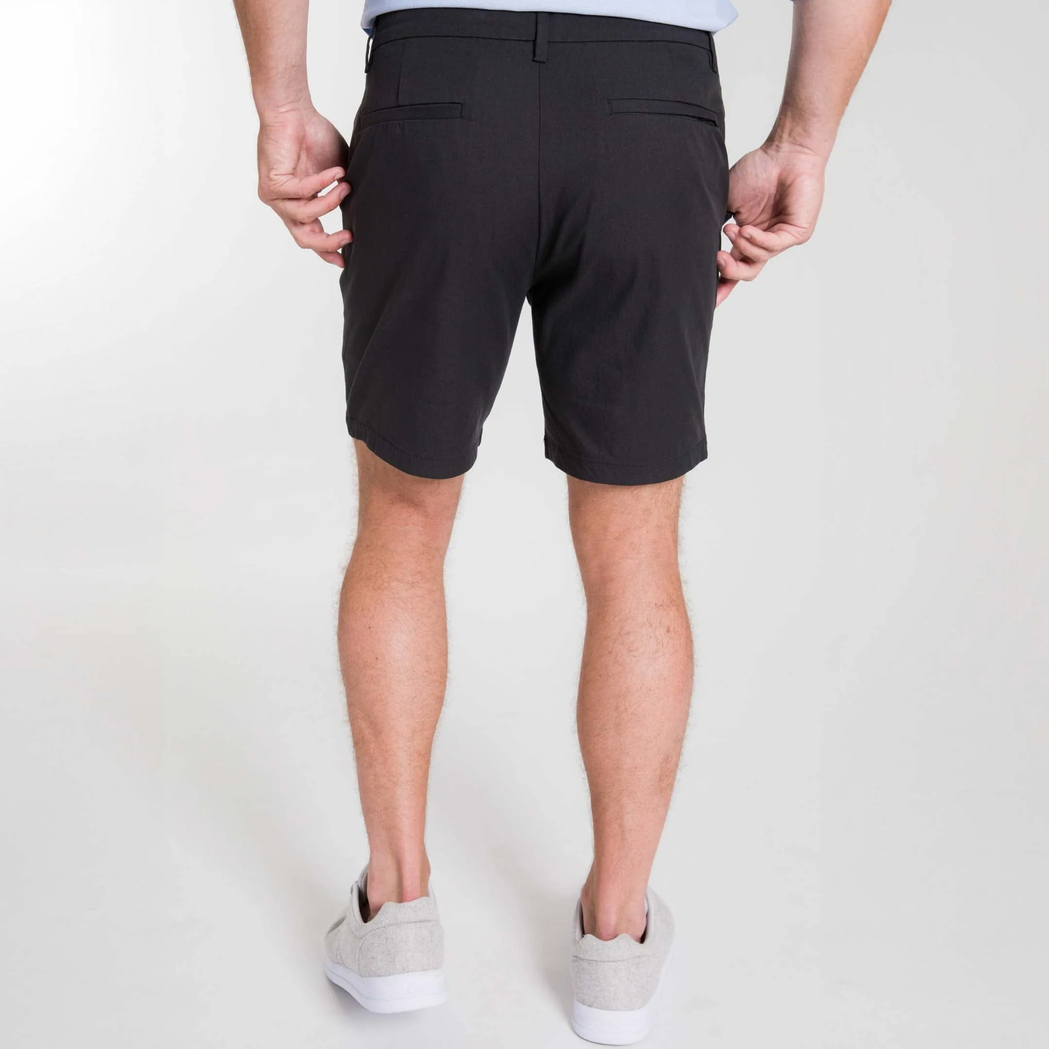 Black Transit Tech Chino Short