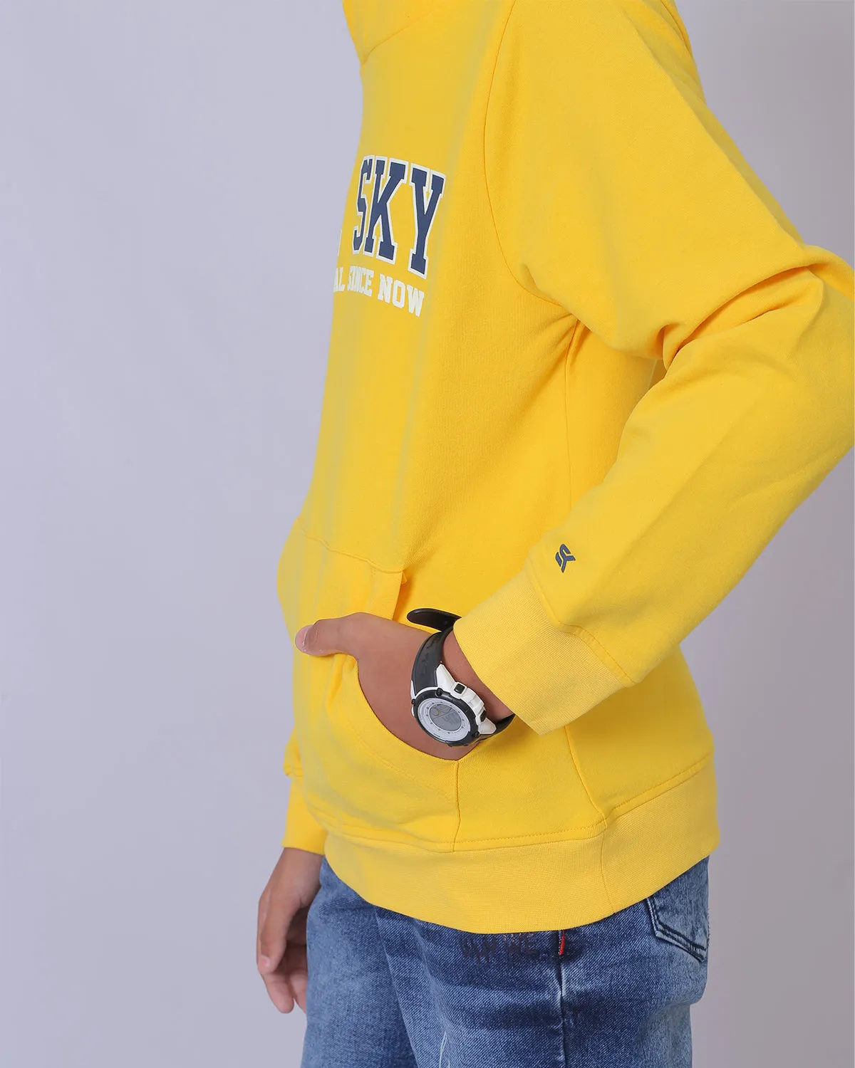 Boy Gold Pure Cotton Hoodie