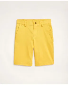 Brooks Brothers Boys Stretch Advantage Chino Shorts Bright Yellow