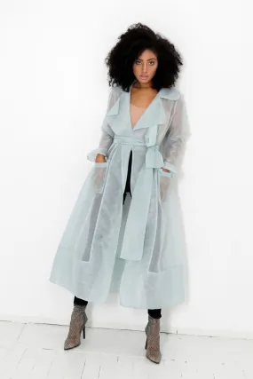 Cherish Organza Belted Trench