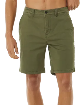 Classic Surf Chino Walkshorts in Dark Olive