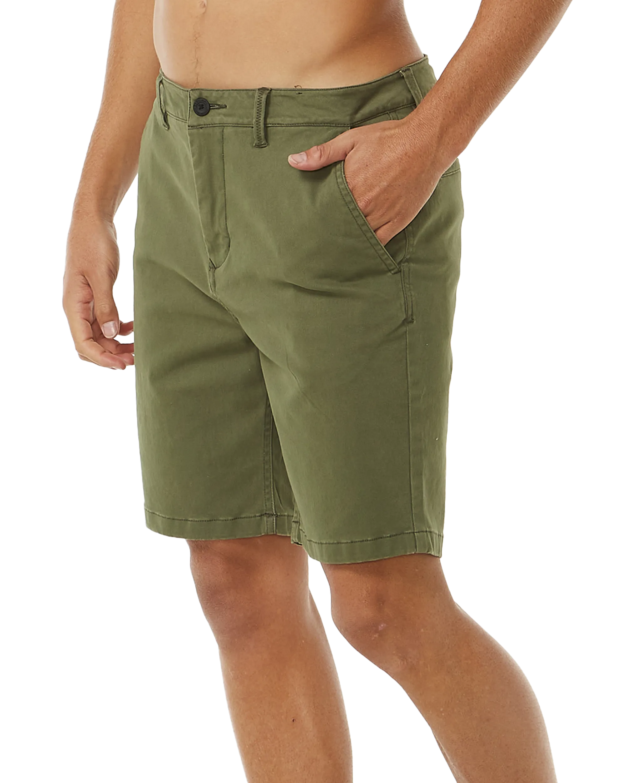 Classic Surf Chino Walkshorts in Dark Olive