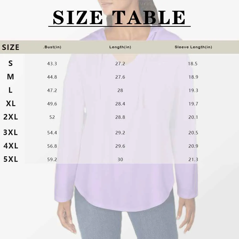 Custom Face American Flag V Neck Long Sleeve Drawstring Pullover Hoodies Shirts With Pocket Personalized Hoodie Tops For Women