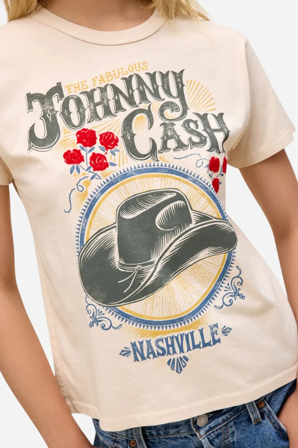 Daydreamer LA Johnny Cash The Fabulous Ringer Tee