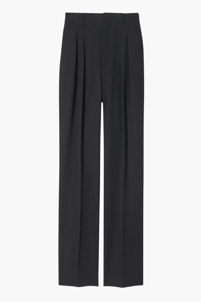 ETIENNE PLEATED SILK PANT