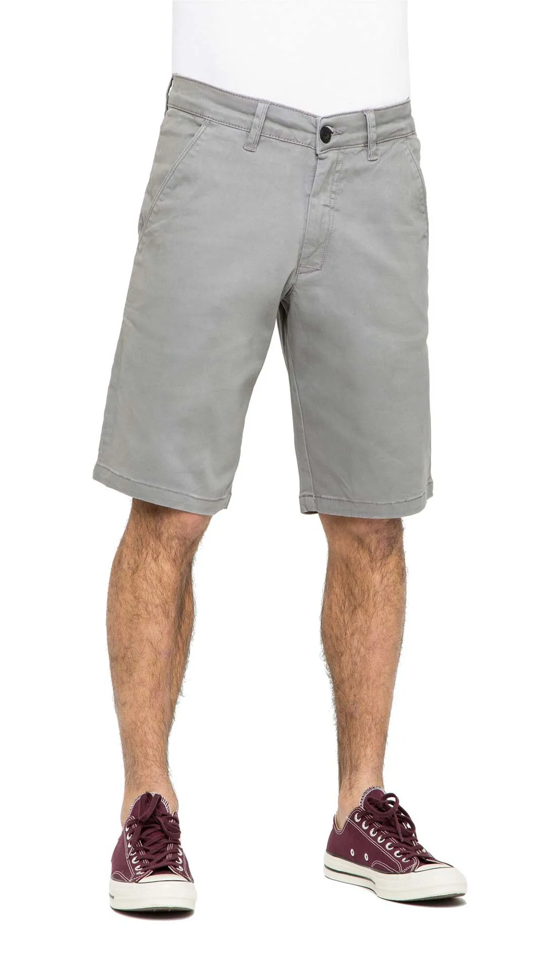 Flex Grip Chino Short - Light Gray