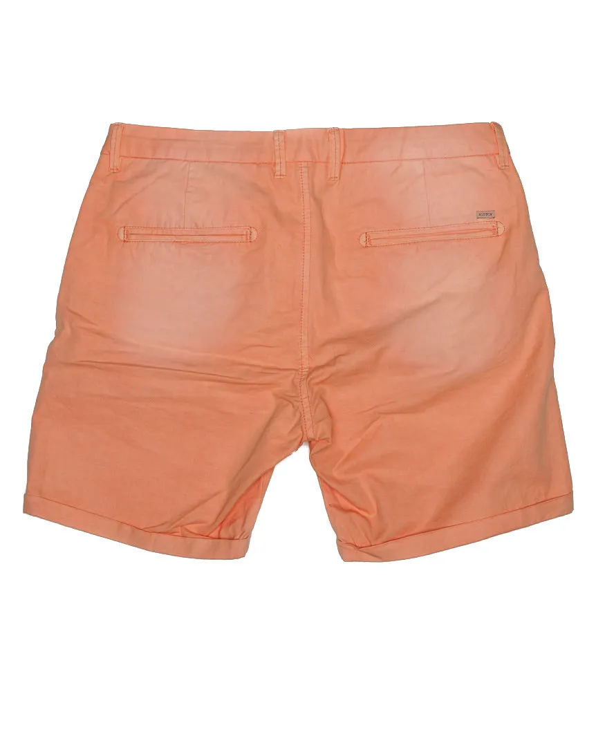 Garment Dyed Slub Shorts Coral