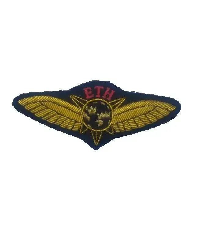 Handmade Gold Pilot Wings Badge - Custom Aviation Emblem