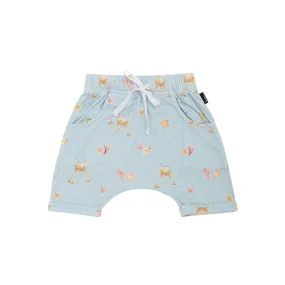 Harem Shorts - Seaside Blue