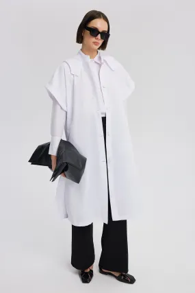 HOODED TRENCH VEST