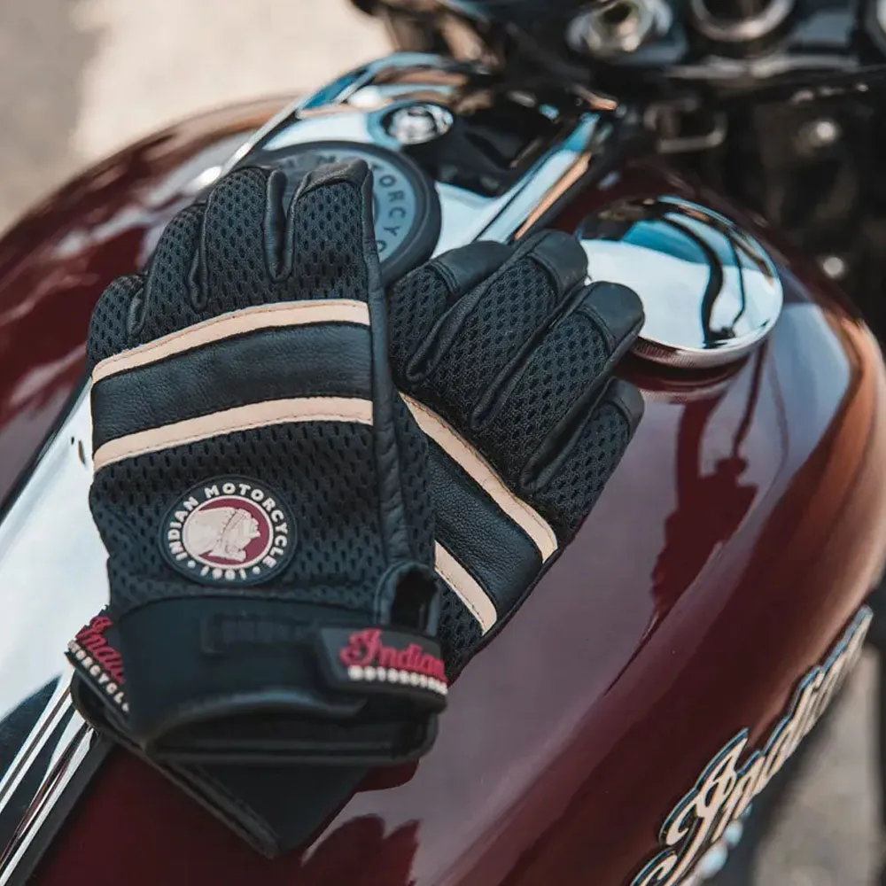 Indian Motorcycle Womens Arlington Mesh Standard Gloves Black