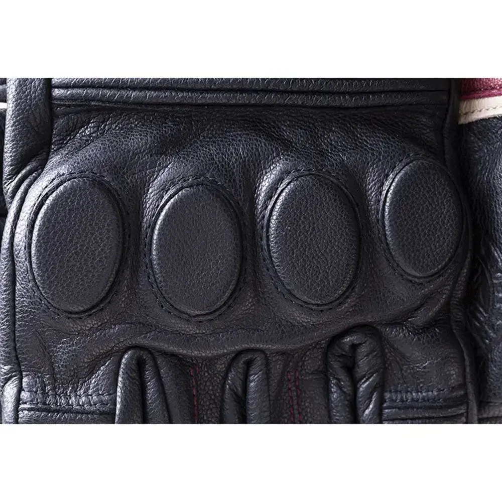 Indian Motorcycle Womens Leather Retro 2 Riding Standard Gloves Black