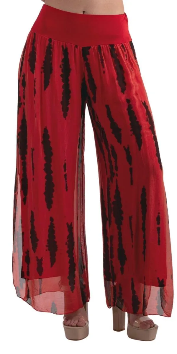 Jasmin Stripe Tie-Dye slit Pant