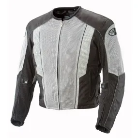 Joe Rocket 'Phoenix 5.0' Mens Grey/Black Mesh Motorcycle Jacket