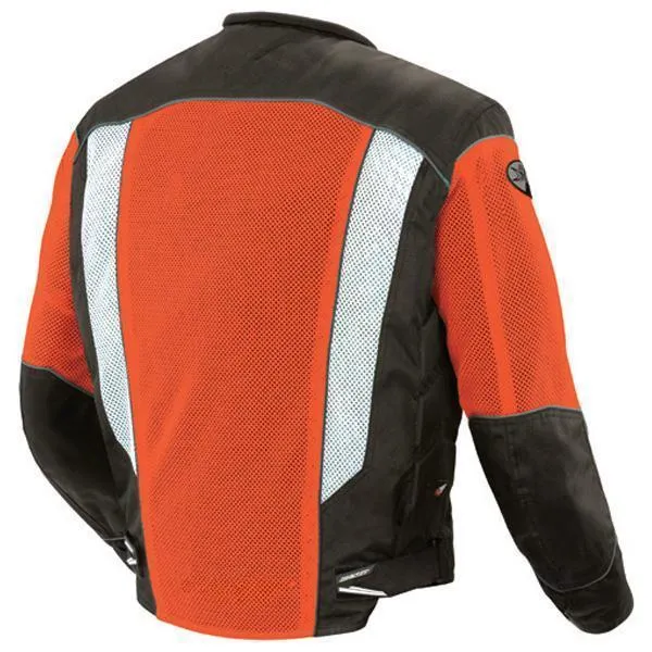 Joe Rocket 'Phoenix 5.0' Mens Orange/Black Mesh Motorcycle Jacket