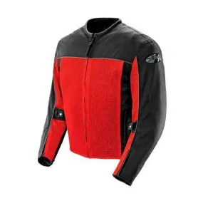 Joe Rocket 'Velocity' Mens Black And Red Mesh Motorcycle Jacket