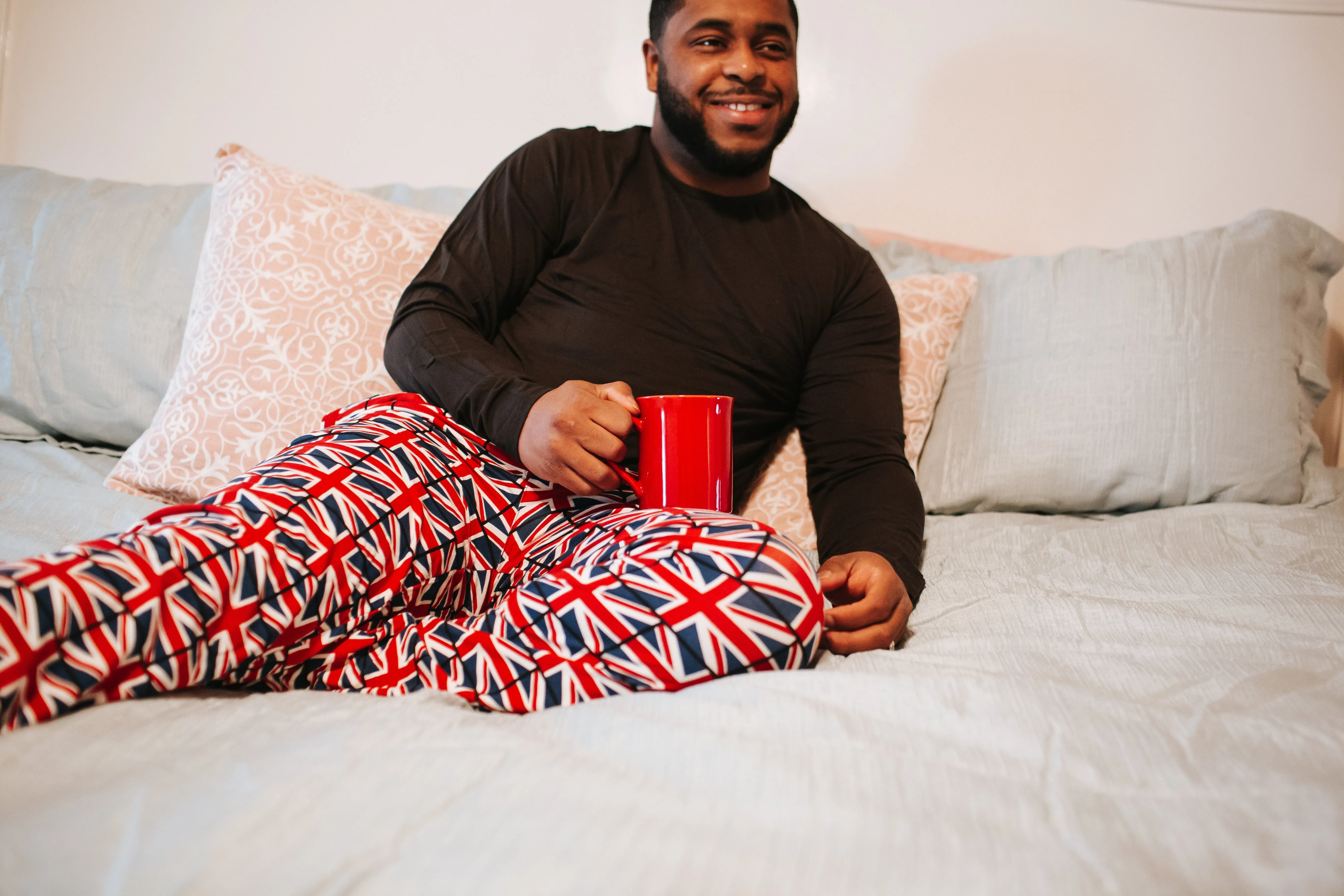 Kickee Pants Men's Print Long Sleeve Pajama Set - Union Jack