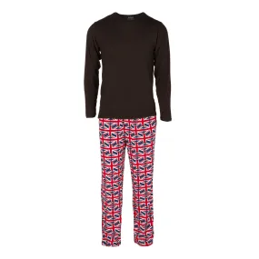 Kickee Pants Men's Print Long Sleeve Pajama Set - Union Jack