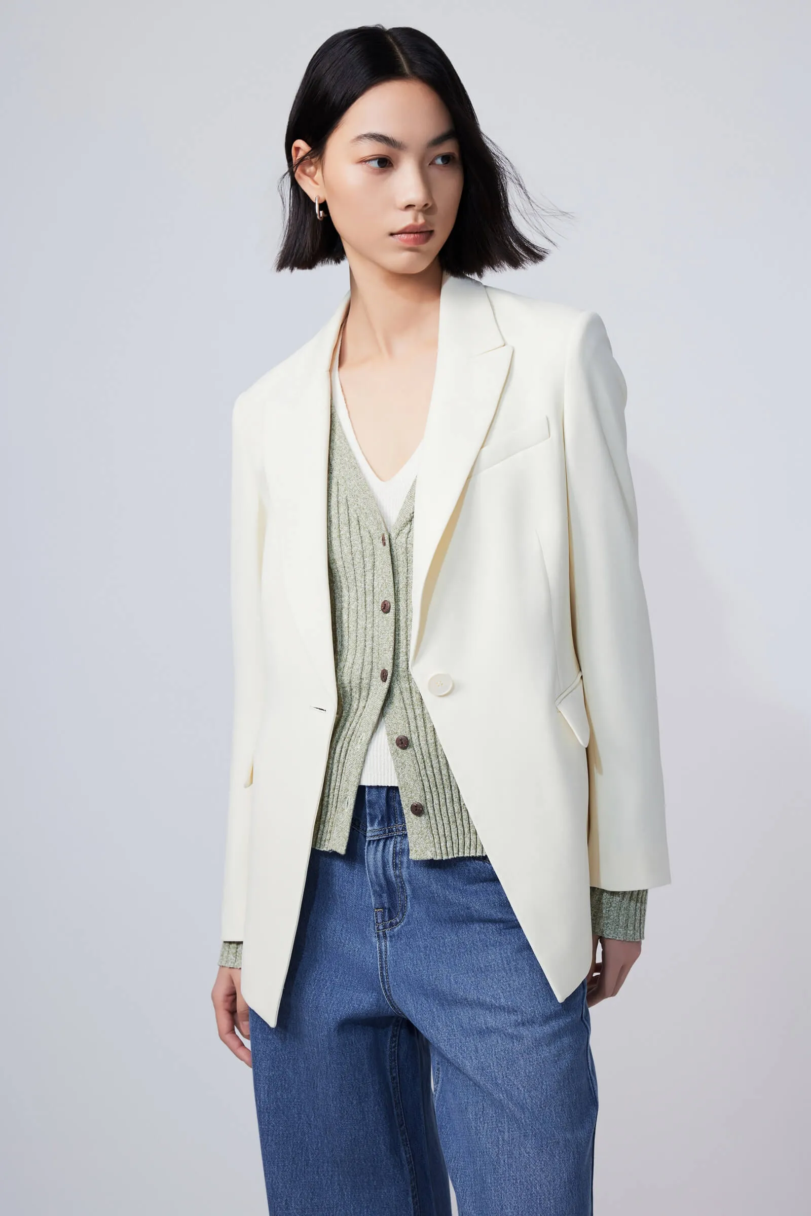 Lily Single-Button Suit