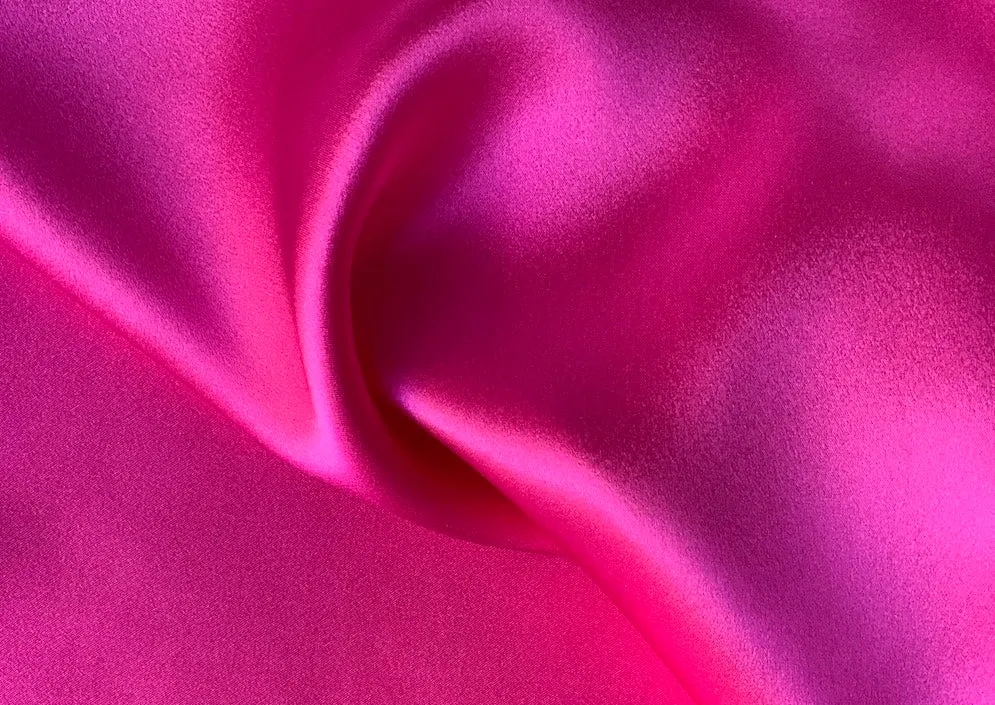 Magnificent Magenta Silk Satin Charmeuse (Made in Italy)