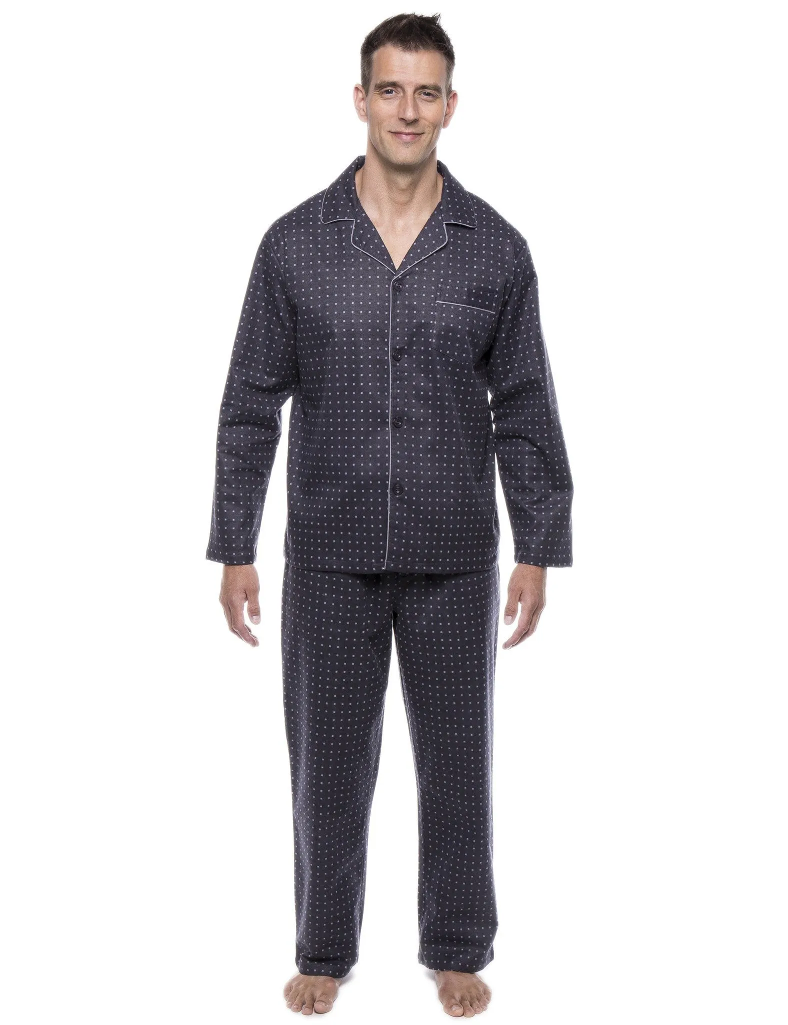 Men's 100% Cotton Flannel Pajama Set