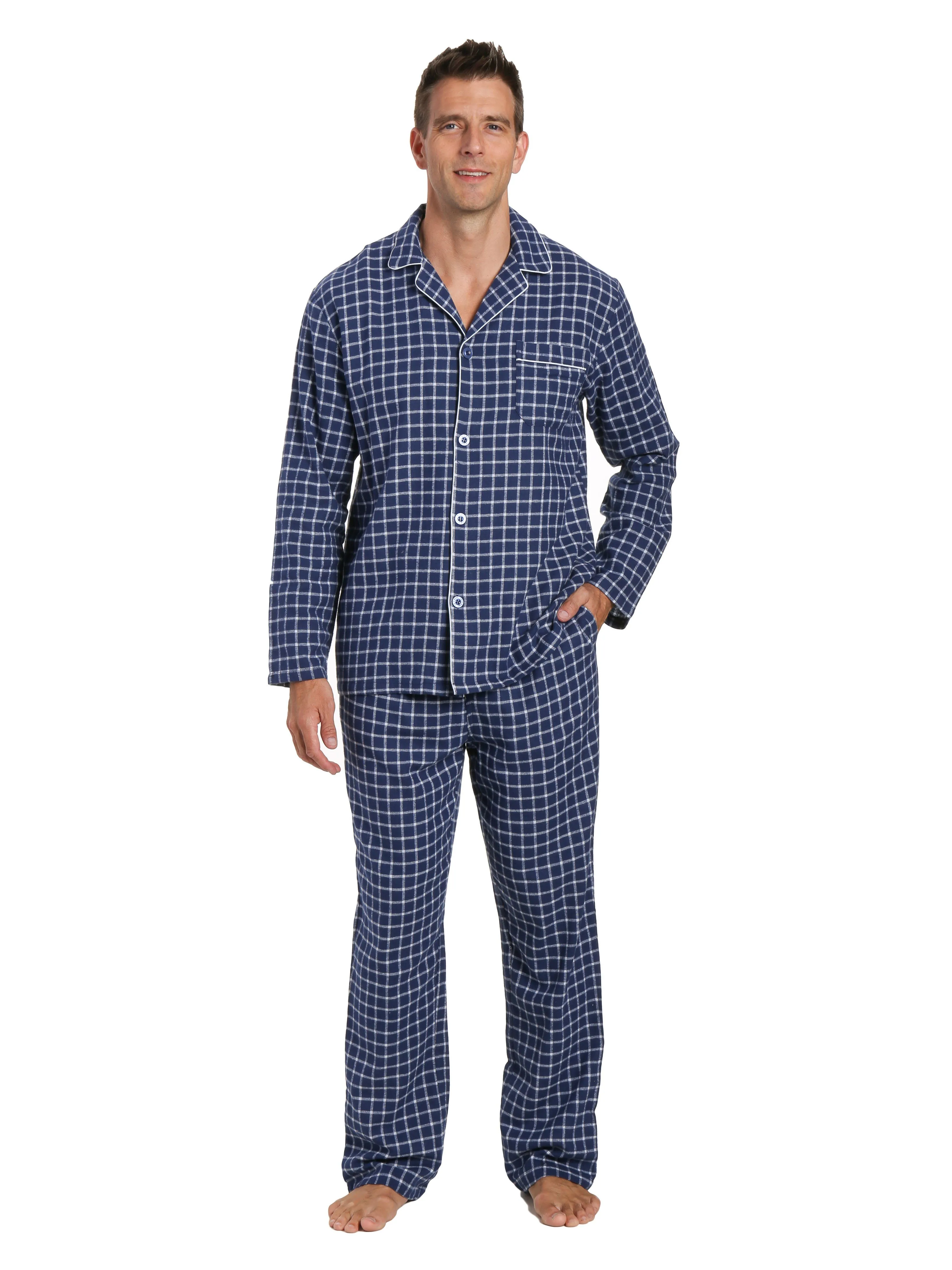 Men's 100% Cotton Flannel Pajama Set