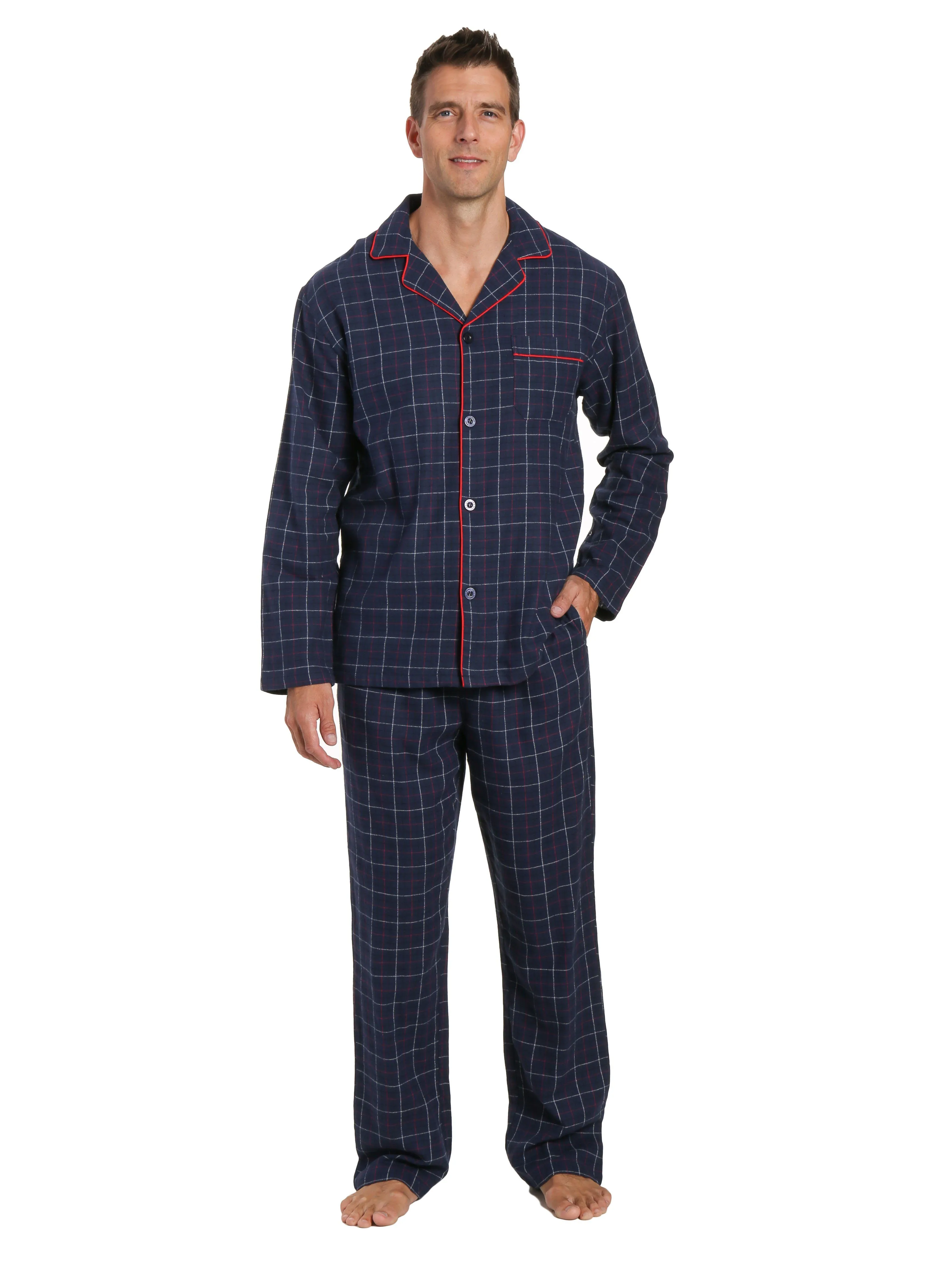 Men's 100% Cotton Flannel Pajama Set