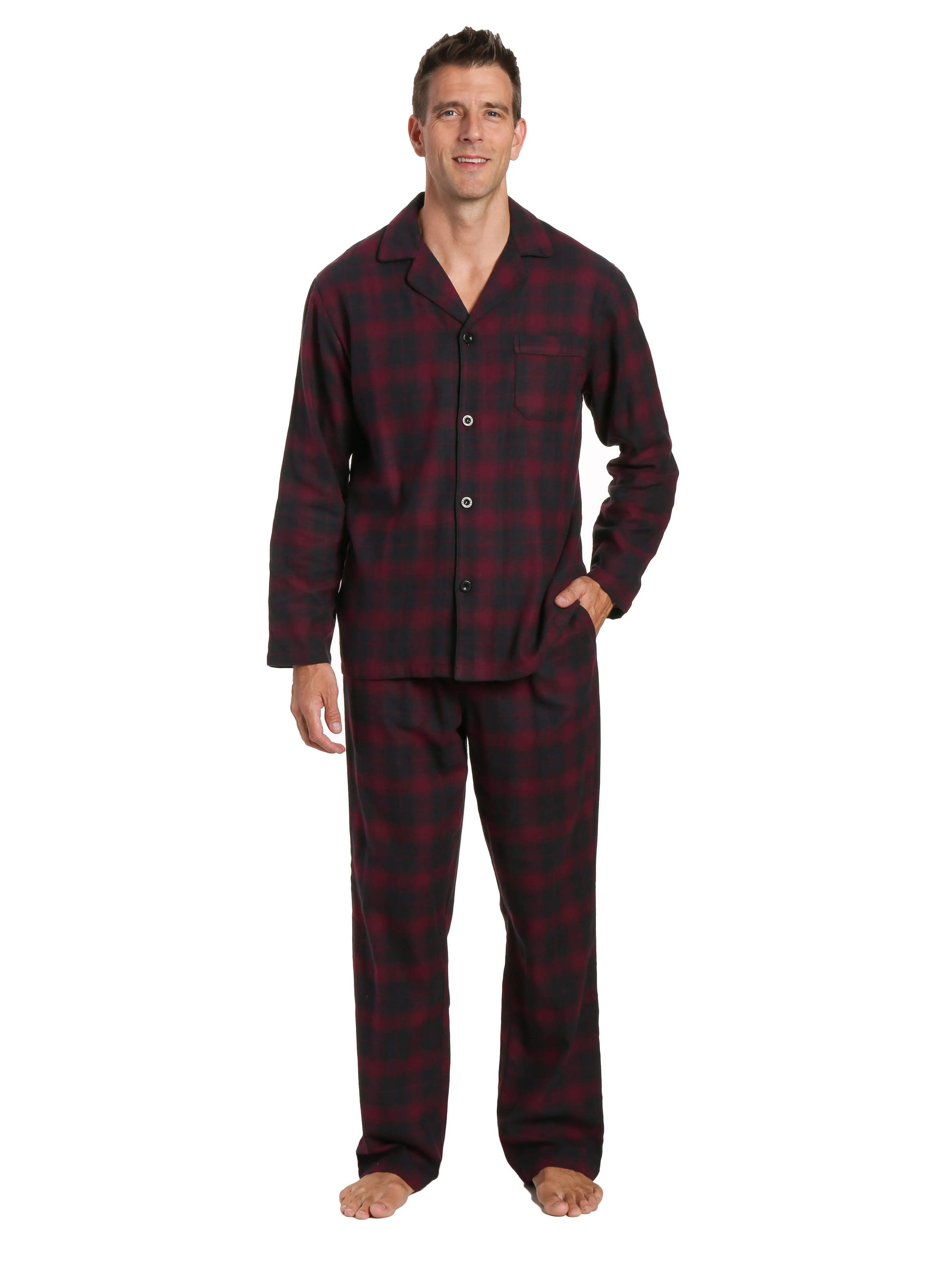 Men's 100% Cotton Flannel Pajama Set