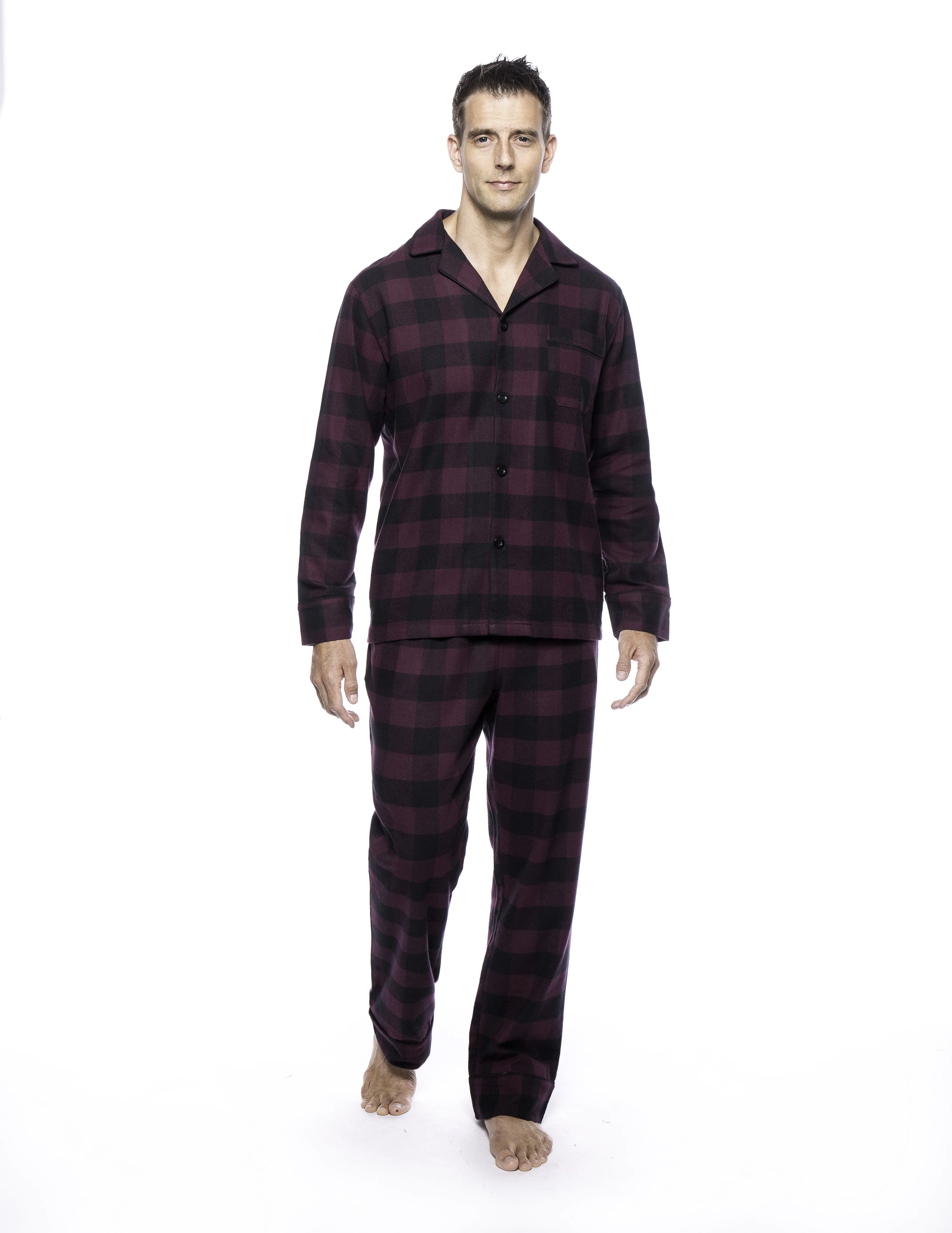 Men's 100% Cotton Flannel Pajama Set