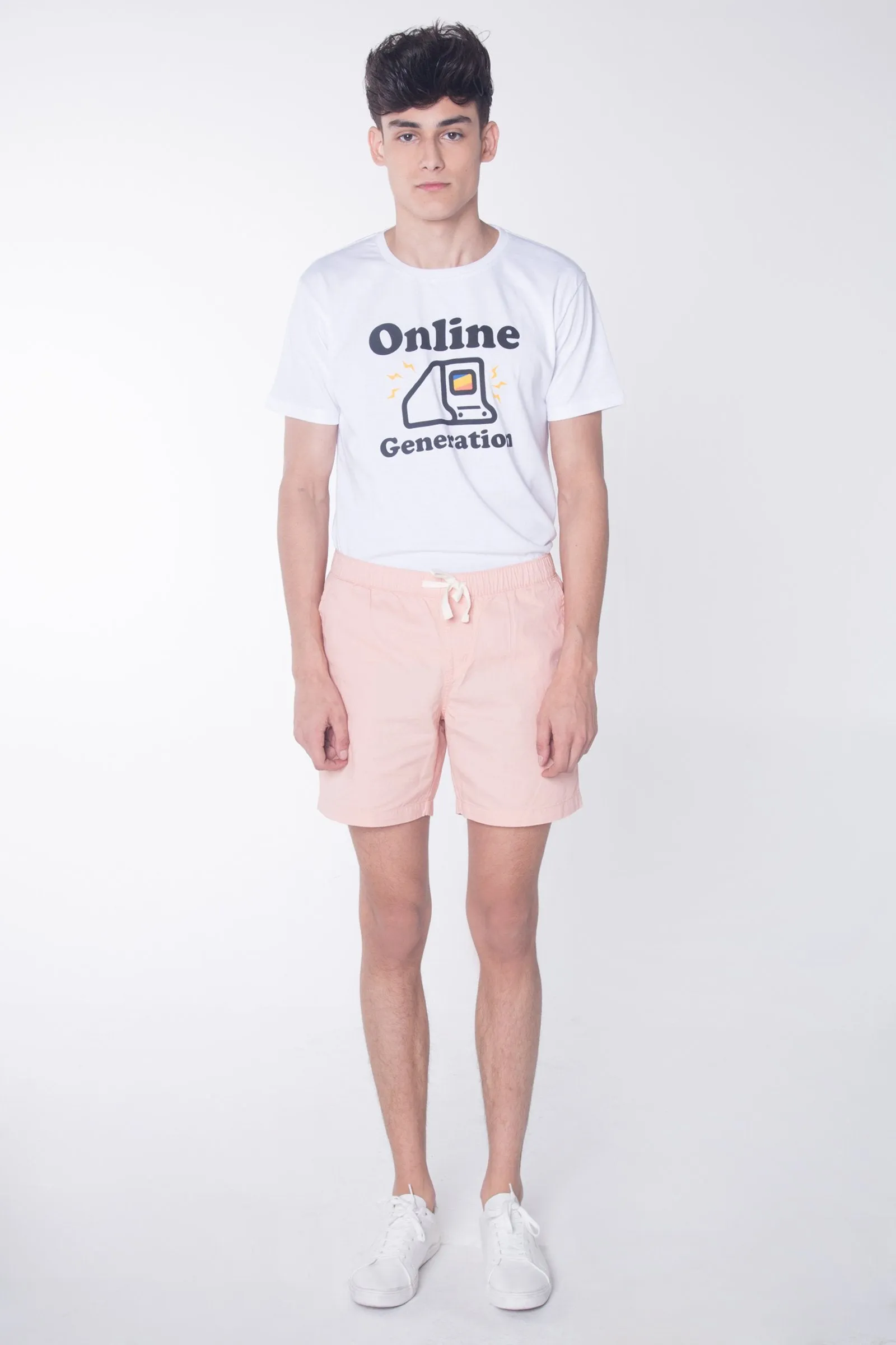 Modern Fit Chino Shorts With Drawstring