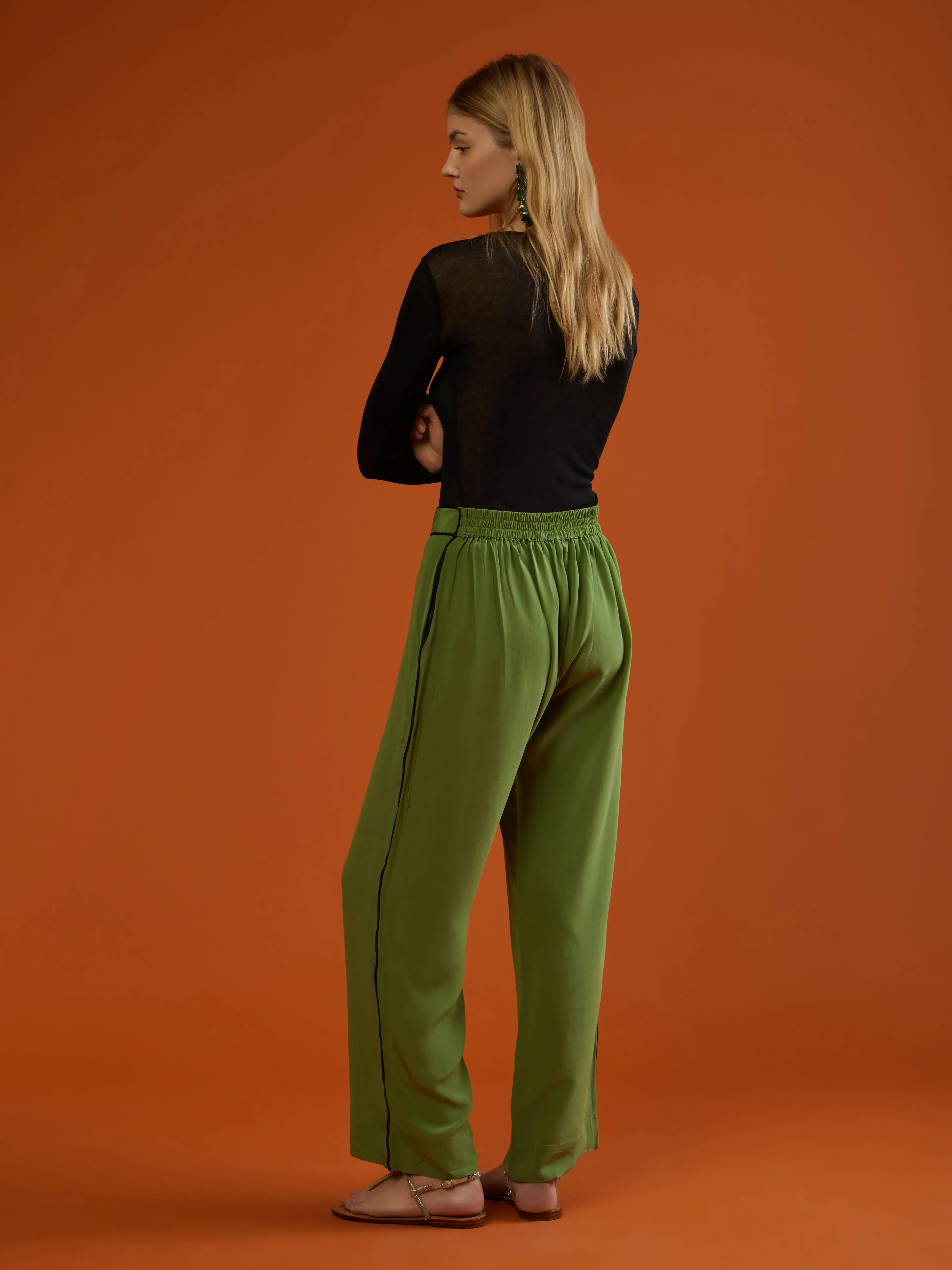 Moroccan Alma silk pants