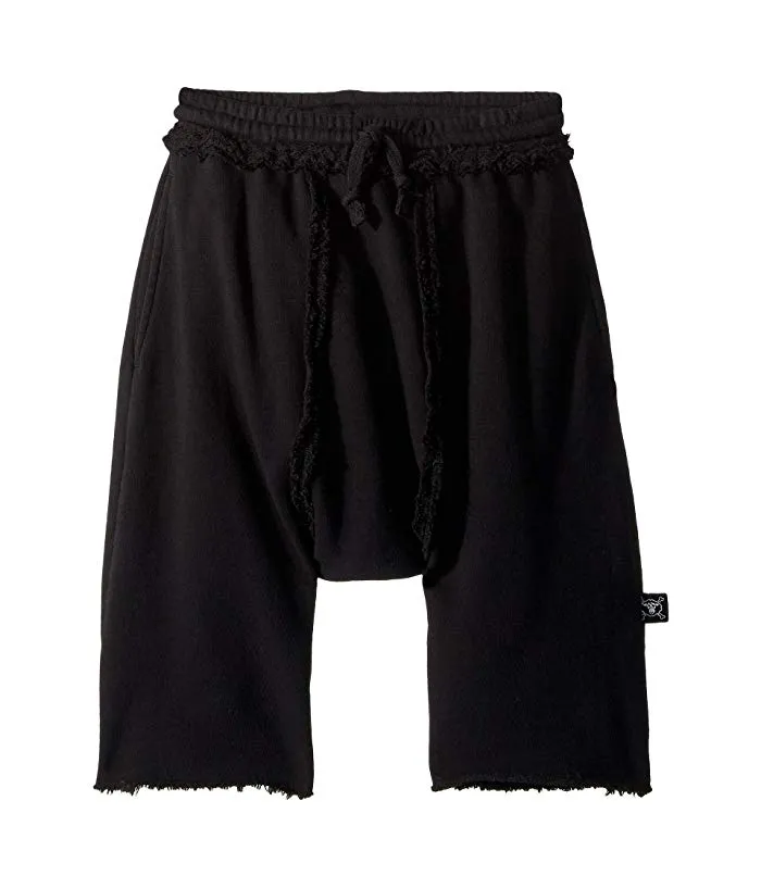 Nununu Kids HAREM Sweatshorts in Dyed Black