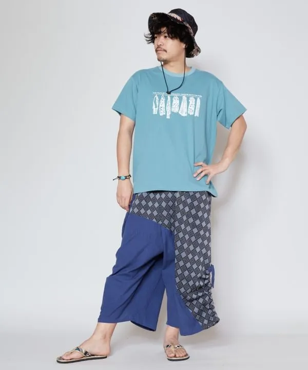 Patchwork Harem Pants