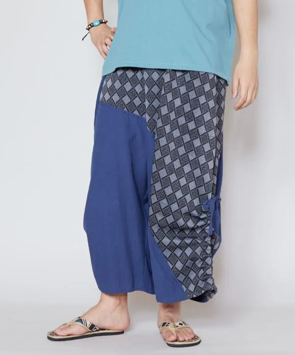 Patchwork Harem Pants