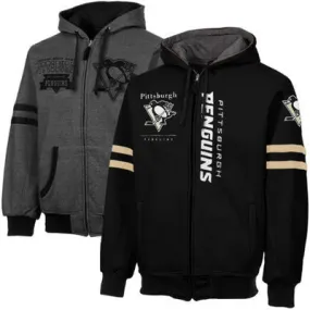 Pittsburgh Penguins Dual Edge Reversible Full Zip Hoodie