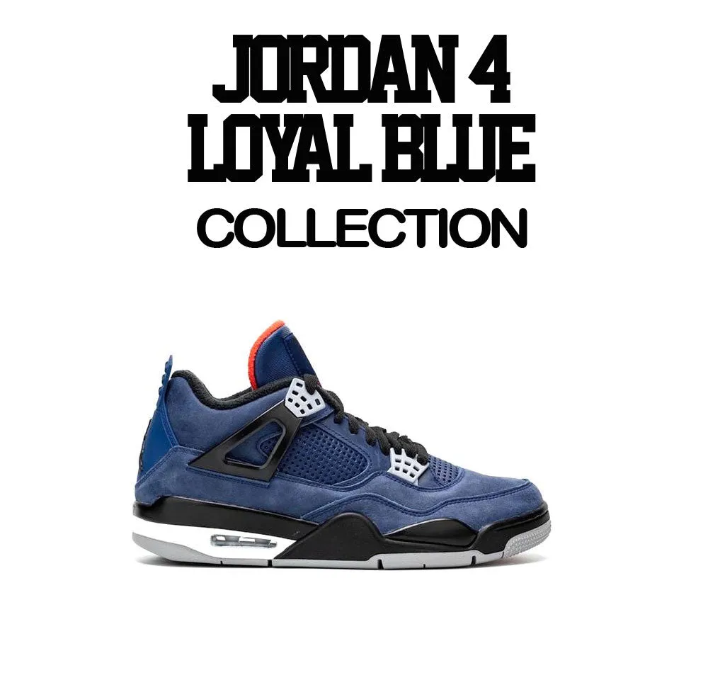 Retro 4 Loyal Blue Repeat Ringer Shirt