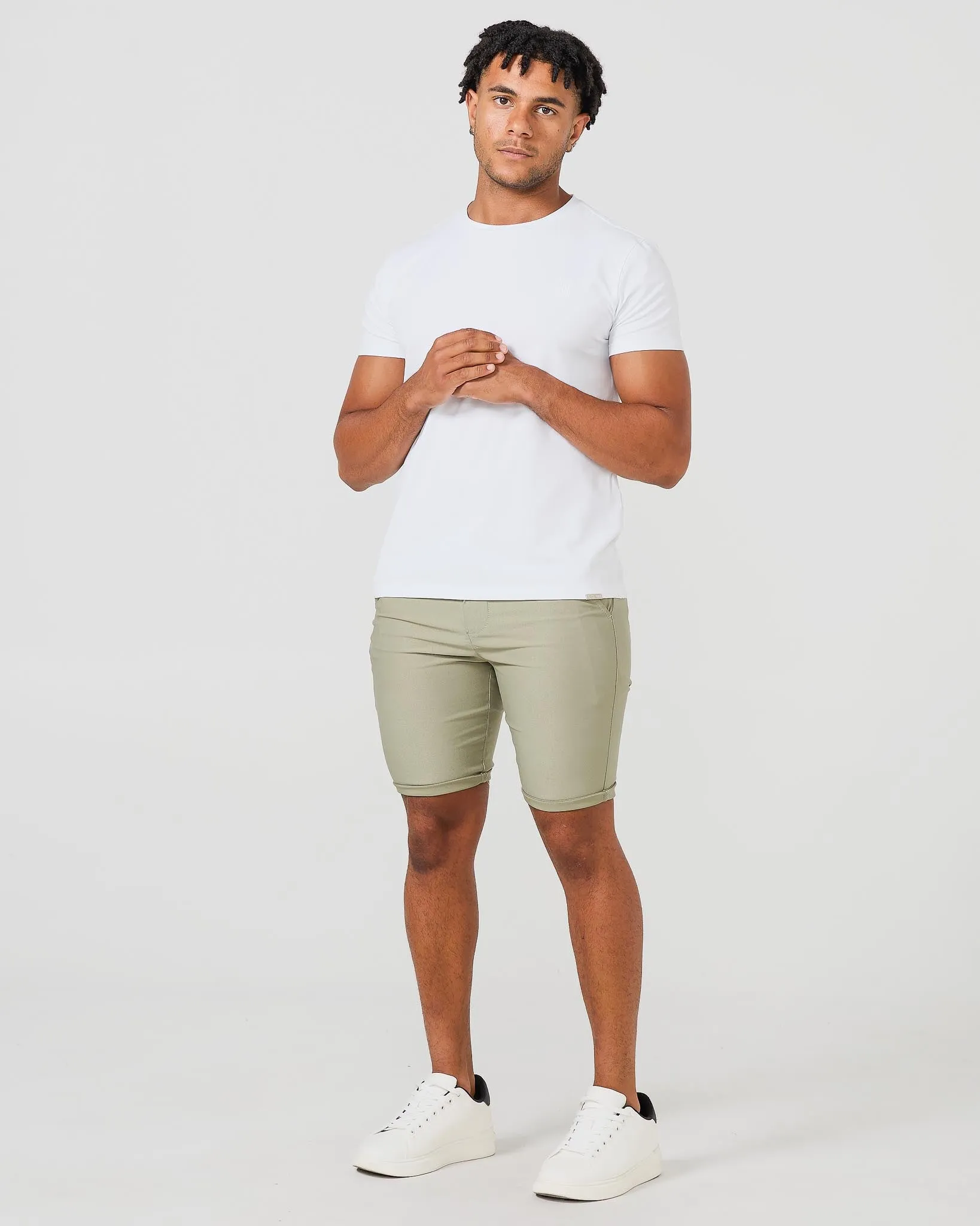 Sage Stretch Chino Shorts