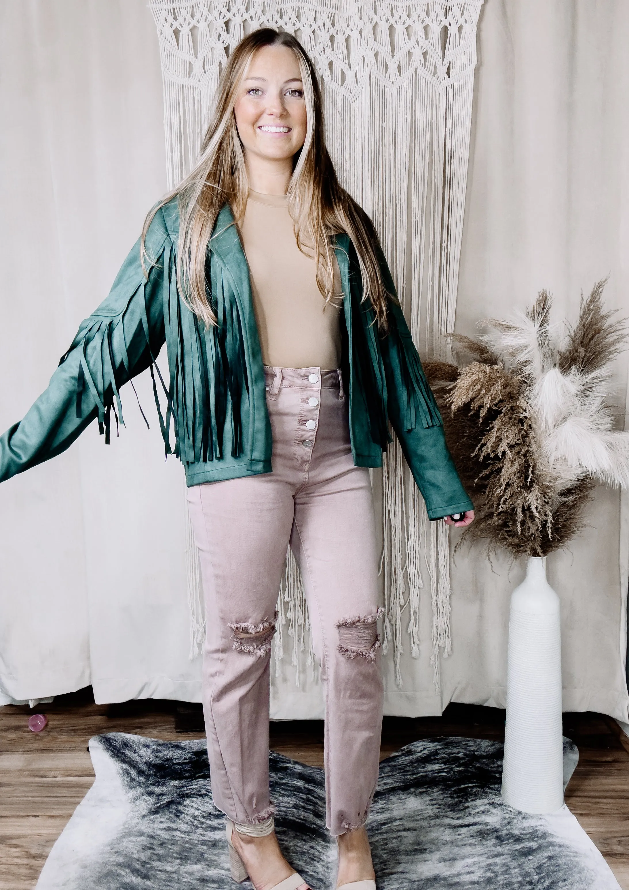 Savannah Fringe Suede Jacket